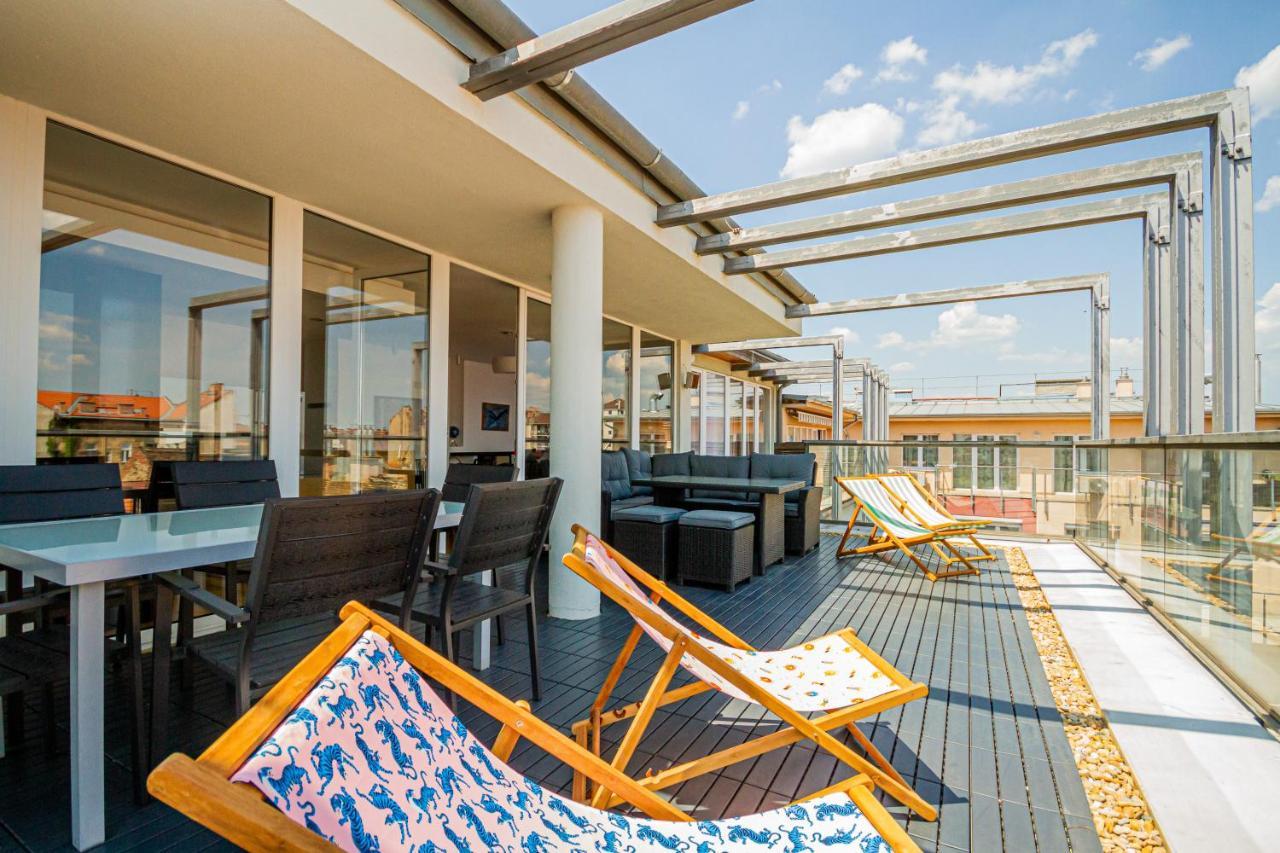 Luxury Apartment With Balcony In Downtown Budapešť Exteriér fotografie