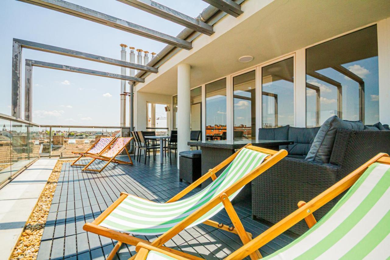Luxury Apartment With Balcony In Downtown Budapešť Exteriér fotografie