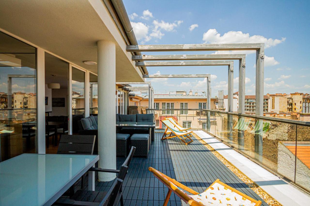 Luxury Apartment With Balcony In Downtown Budapešť Exteriér fotografie